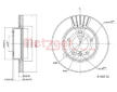 Brzdový kotouč METZGER 6110712