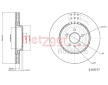 Brzdový kotouč METZGER 6110717