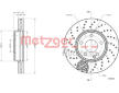 Brzdový kotouč METZGER 6110735