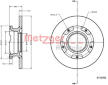 Brzdový kotouč METZGER 6110766