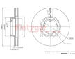 Brzdový kotouč METZGER 6110767