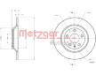 Brzdový kotouč METZGER 6110778