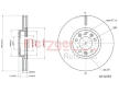 Brzdový kotouč METZGER 6110787
