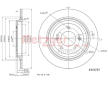 Brzdový kotouč METZGER AUTOTEILE 6110797
