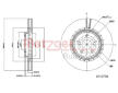 Brzdový kotouč METZGER 6110798
