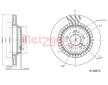 Brzdový kotouč METZGER 6110873