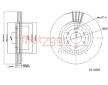 Brzdový kotouč METZGER 6110886
