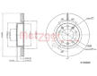 Brzdový kotouč METZGER 6110895
