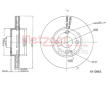 Brzdový kotouč METZGER AUTOTEILE 6110953
