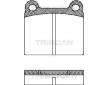 Sada brzdových destiček, kotoučová brzda TRISCAN 8110 10201