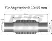 Prużný díl výfuku HJS 83 00 8419