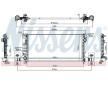 Chladič, chlazení motoru NISSENS 606414