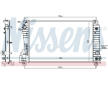 Chladič, chlazení motoru NISSENS 606427