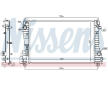 Chladič, chlazení motoru NISSENS 606455