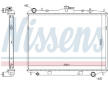 Chladič, chlazení motoru NISSENS 606670