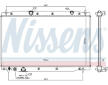 Chladič, chlazení motoru NISSENS 606699