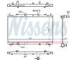Chladič, chlazení motoru NISSENS 606736