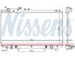 Chladič, chlazení motoru NISSENS 606839