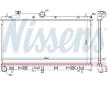 Chladič, chlazení motoru NISSENS 606842