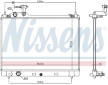 Chladič, chlazení motoru NISSENS 606951