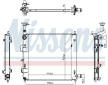 Chladič, chlazení motoru NISSENS 607198