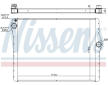 Chladič, chlazení motoru NISSENS 60777