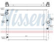 Chladič, chlazení motoru NISSENS 60778