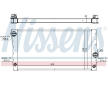 Chladič, chlazení motoru NISSENS 60828