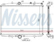 Chladič, chlazení motoru NISSENS 61291A