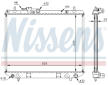 Chladič, chlazení motoru NISSENS 61742A