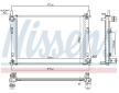 Chladič, chlazení motoru NISSENS 62028A