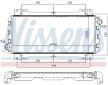 Chladič, chlazení motoru NISSENS 62093