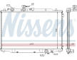 Chladič motora NISSENS 62405A