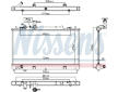 Chladič, chlazení motoru NISSENS 62464A
