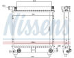 Chladič, chlazení motoru NISSENS 62550