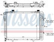 Chladič, chlazení motoru NISSENS 62712A