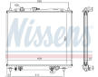 Chladič, chlazení motoru NISSENS 62802