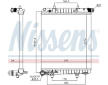 Chladič, chlazení motoru NISSENS 636016