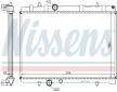 Chladič, chlazení motoru NISSENS 63605A