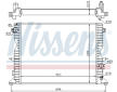 Chladič, chlazení motoru NISSENS 64311A