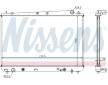 Chladič, chlazení motoru NISSENS 64627A