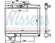 Chladič, chlazení motoru NISSENS 64880