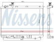 Chladič, chlazení motoru NISSENS 66776