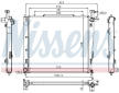 Chladič, chlazení motoru NISSENS 66782