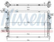 Chladič, chlazení motoru NISSENS 66862
