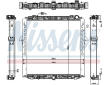 Chladič motora NISSENS 67175
