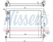 Chladič, chlazení motoru NISSENS 675007