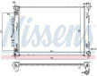 Chladič, chlazení motoru NISSENS 675053