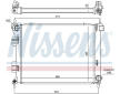 Chladič, chlazení motoru NISSENS 67616