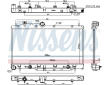 Chladič, chlazení motoru NISSENS 67720